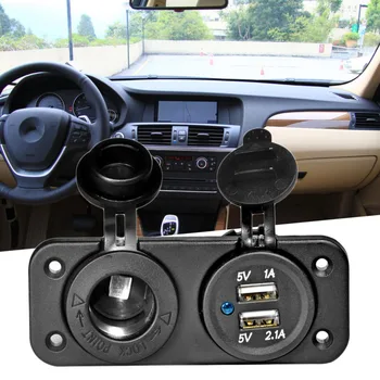 New 12V Dual Car Styling Cigarette Lighter Socket 2 USB Adapter Charger Digital Voltmeter Power Splitter Rechargeable Electronic
New 12V Dual Car Styling Cigarette Lighter Socket 2 USB Adapter Charger Digital Voltmeter Power Splitter Rechargeable Electronic