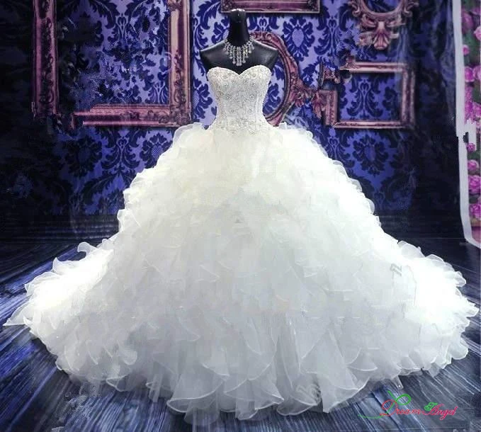 2018 New Arrival Sweetheart bridal gown With Lace Up Vintage Beaded Crystal Delicate organza ruffles mother of the bride dresses
2018 New Arrival Sweetheart bridal gown With Lace Up Vintage Beaded Crystal Delicate organza ruffles mother of the bride dresses