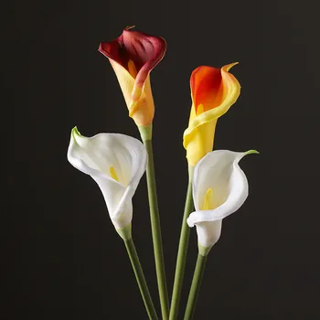 Beautiful 3pcs Home Decorative Artificial Flowers PU Fake Flowers Super Real Calla Lily Desktop Display Flowers Holidy Decors
Beautiful 3pcs Home Decorative Artificial Flowers PU Fake Flowers Super Real Calla Lily Desktop Display Flowers Holidy Decors