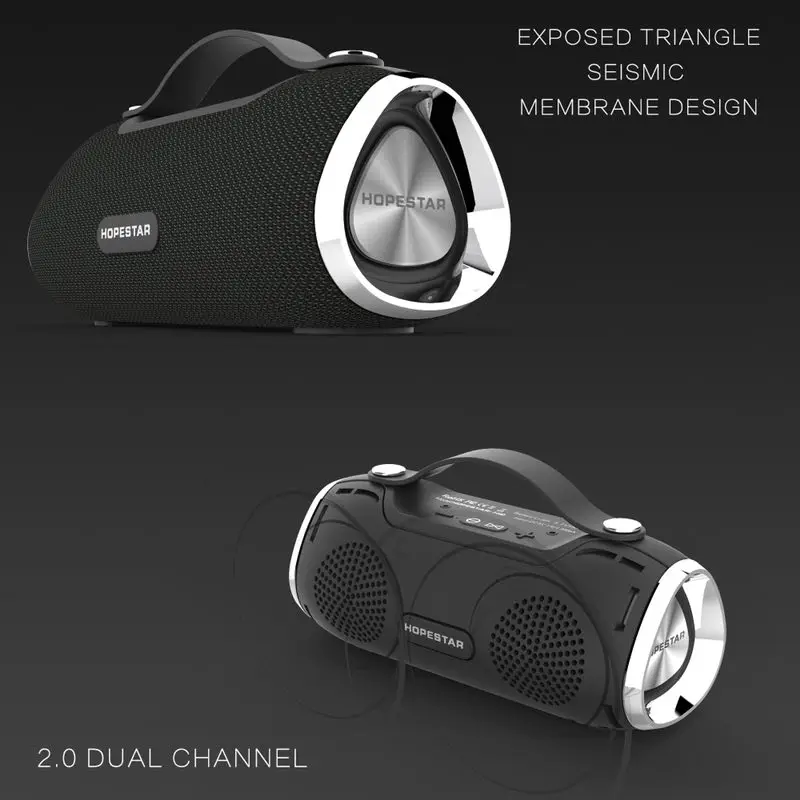 HOPESTAR H40 Portable Bluetooth Speaker Wireless 3D stereo soundbar Waterproof Outdoor Subwoofer Mp3 Player TF for Charge TF USB
HOPESTAR H40 Portable Bluetooth Speaker Wireless 3D stereo soundbar Waterproof Outdoor Subwoofer Mp3 Player TF for Charge TF USB