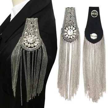 2Pcs Exquisite Manual Dingzhu Flower Rhinestones Bead Diamond Punk Wind Coat Suit Brooch Tassel Badge Epaulets Shoulder Patches
2Pcs Exquisite Manual Dingzhu Flower Rhinestones Bead Diamond Punk Wind Coat Suit Brooch Tassel Badge Epaulets Shoulder Patches