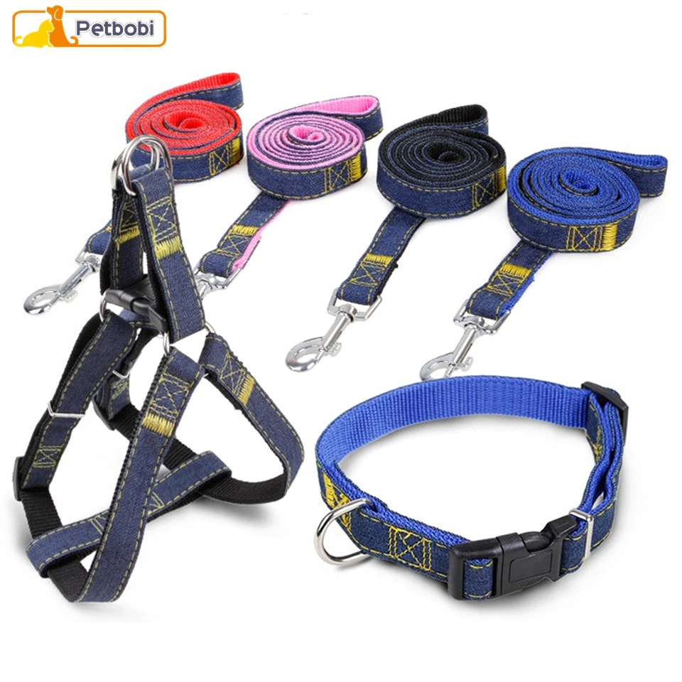 Denim Pet Dog Harnesses Leash Adjustable No Pull Adjustable Puppy Harness Leash Set For Medium Large Pet Dogs Walking Harness
Denim Pet Dog Harnesses Leash Adjustable No Pull Adjustable Puppy Harness Leash Set For Medium Large Pet Dogs Walking Harness