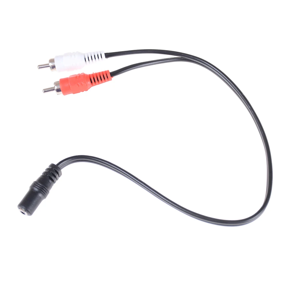 3.5mm Stereo Female Plug To 2 Male RCA Jack Adapter Audio Y Cable Computer Speaker Cable
3.5mm Stereo Female Plug To 2 Male RCA Jack Adapter Audio Y Cable Computer Speaker Cable