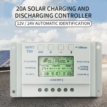 10A TO 40A MPPT Auto LCD Display Solar Charge Controller With Load Dual Timer Control For Street Light System 12V/24V
10A TO 40A MPPT Auto LCD Display Solar Charge Controller With Load Dual Timer Control For Street Light System 12V/24V