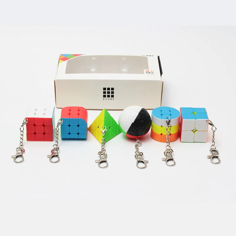 ZCUBE Bundle 6 Pieces/gift Set Pack Mini Magic Cube 2x2x2 3x3x3 Magic Ball Cylinder Key Chain Puzzle Educational Toys For Kids
ZCUBE Bundle 6 Pieces/gift Set Pack Mini Magic Cube 2x2x2 3x3x3 Magic Ball Cylinder Key Chain Puzzle Educational Toys For Kids