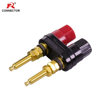 1PC Binding Post Couplers HIFI Cable Connector, Dual Heads 4MM Binding Post Wire Terminals, Copper with Gold Plated
1PC Binding Post Couplers HIFI Cable Connector, Dual Heads 4MM Binding Post Wire Terminals, Copper with Gold Plated
