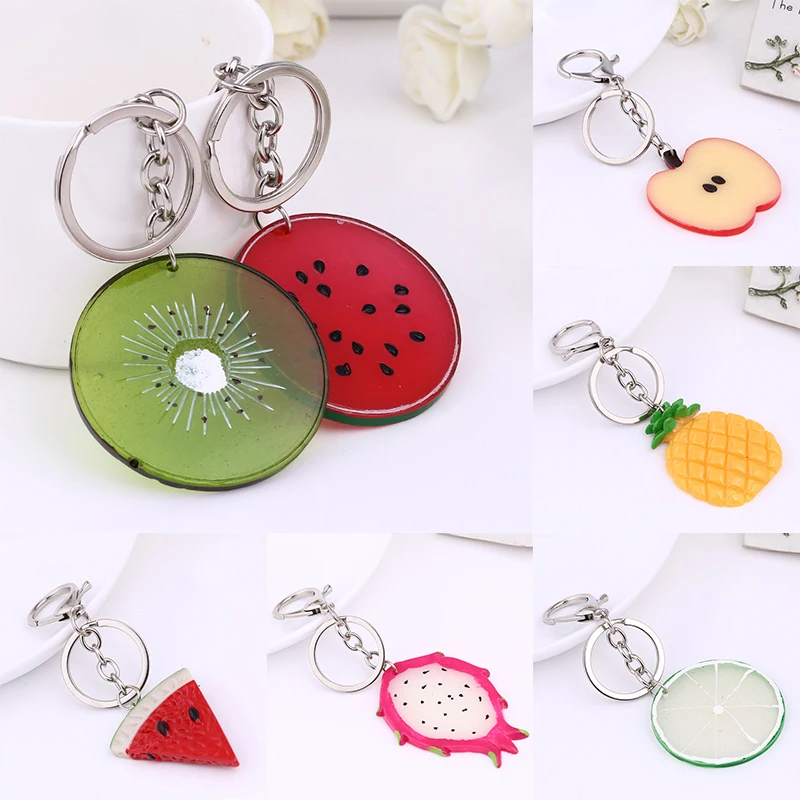 Simulation Fruit Slice Car Key Rings Watermelon Strawberry Kiwi Orange Shape Keychains Charm Pendant Jewelry Gift For Women
Simulation Fruit Slice Car Key Rings Watermelon Strawberry Kiwi Orange Shape Keychains Charm Pendant Jewelry Gift For Women