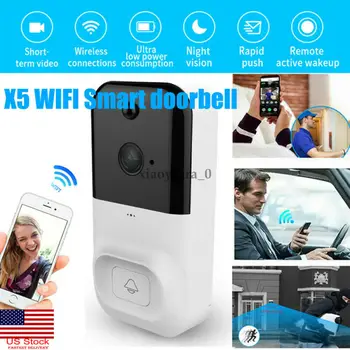 Brand New Wireless WiFi Video Doorbell Smart Phone Door Ring Intercom Security Camera Bell 2 Colors Wireless Video Doorbell
Brand New Wireless WiFi Video Doorbell Smart Phone Door Ring Intercom Security Camera Bell 2 Colors Wireless Video Doorbell