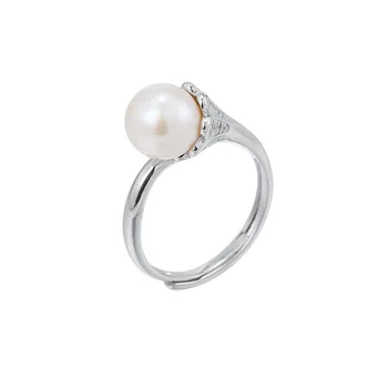 supply Europe and the United States the new S925 pure silver ring opening ring female diy empty pearl accessories 
supply Europe and the United States the new S925 pure silver ring opening ring female diy empty pearl accessories