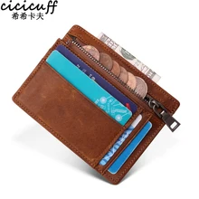 Genuine Leather Men Wallet Vintage Male Short Small Slim Mini Men's Change Purse Rfid Card Holder with Zipper Coin Pocket Bag
Genuine Leather Men Wallet Vintage Male Short Small Slim Mini Men's Change Purse Rfid Card Holder with Zipper Coin Pocket Bag