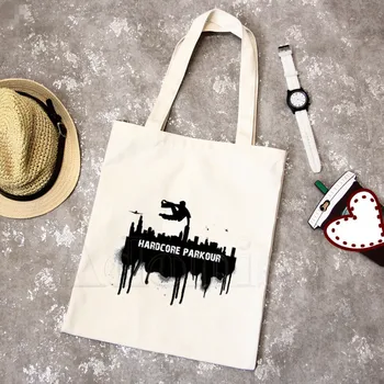 Parkour Fashion Canvas Bag Women Girls Simple Large Capacity Storage Handbag Shoulder Bag Tote Reusable Student Bookbag
Parkour Fashion Canvas Bag Women Girls Simple Large Capacity Storage Handbag Shoulder Bag Tote Reusable Student Bookbag