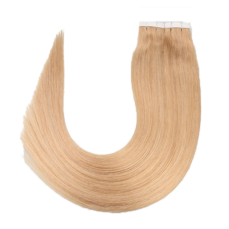 Sindra tape hair extensions human Machine Remy Straight On Adhesive Invisible Skin Weft tape in human hair (3)
