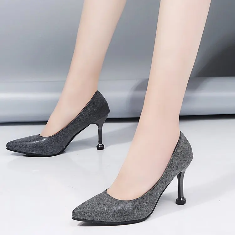 Work Shoes Female Black Business Interview Going to Work Formal Wear Pointed-Toe High Heel Shoes Fine Leather Shoes WOMEN'S Shoe
Work Shoes Female Black Business Interview Going to Work Formal Wear Pointed-Toe High Heel Shoes Fine Leather Shoes WOMEN'S Shoe