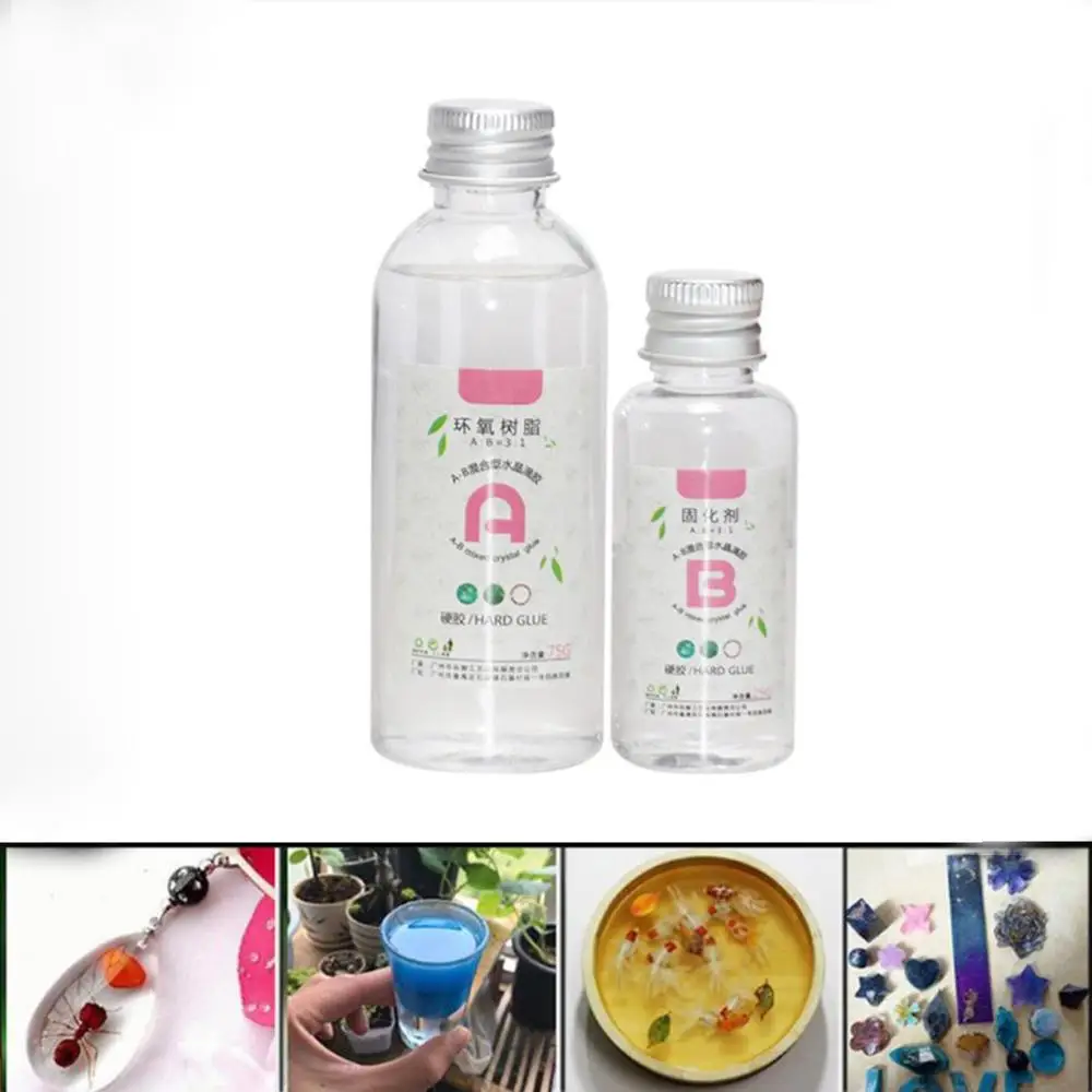 Mini Set 2pcs Clear Hard Epoxy Resin for Making Jewelry Resin Crafts Painting AB Resin3: 1 AB Cola Hot
Mini Set 2pcs Clear Hard Epoxy Resin for Making Jewelry Resin Crafts Painting AB Resin3: 1 AB Cola Hot