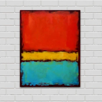 Hand Painted Mark Rothko Abstract Classical Red Yellow Blue Oil Painting Wall Art Picture Home Decor Living Room Modern Canvas 
Hand Painted Mark Rothko Abstract Classical Red Yellow Blue Oil Painting Wall Art Picture Home Decor Living Room Modern Canvas