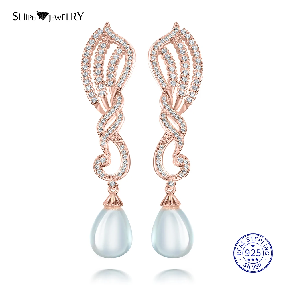 Shipei 100% 925 Sterling Silver Fine Rose Gold Yellow Gold Jewelry Water Drop Pearl Drop Earrings for Women Anniversary Gift
Shipei 100% 925 Sterling Silver Fine Rose Gold Yellow Gold Jewelry Water Drop Pearl Drop Earrings for Women Anniversary Gift