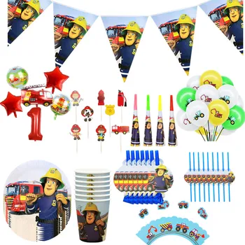 Fireman Sam Birthday Party Decorations Banner Fire Engine Fighter Theme Paper Cups Plates Favors Baby Shower party supplies
Fireman Sam Birthday Party Decorations Banner Fire Engine Fighter Theme Paper Cups Plates Favors Baby Shower party supplies