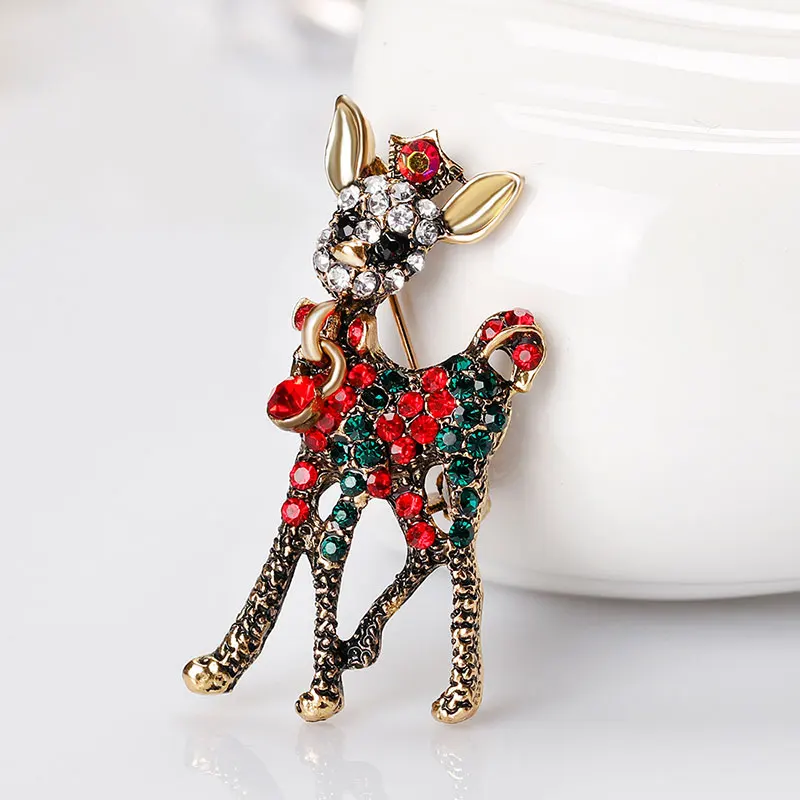 

Brooch Christmas Brooch Alloy Brooch Deer Christmas Tree Santa Claus Boots Snowman Gift Socks Sleigh Rhinestone Pins!