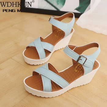 WDHKUN Shoes Women Sandals Summer Platform Sandals Girl Shoes Lady Wedges Sandals Summer Shoes Female Middle Heels W152
WDHKUN Shoes Women Sandals Summer Platform Sandals Girl Shoes Lady Wedges Sandals Summer Shoes Female Middle Heels W152