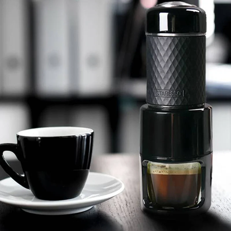 Black Manual Capsule Coffee Machine Espresso Portable Coffee Machine Italian Outdoor Travel Portable Coffee Maker Espresso Cups
Black Manual Capsule Coffee Machine Espresso Portable Coffee Machine Italian Outdoor Travel Portable Coffee Maker Espresso Cups