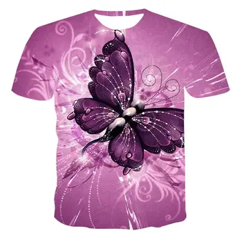 New Animal Round Neck T-shirt Men's High Quality Men's T-shirt Short Sleeve Butterfly Pattern 3D Printing Fashion Handsome Men's 
New Animal Round Neck T-shirt Men's High Quality Men's T-shirt Short Sleeve Butterfly Pattern 3D Printing Fashion Handsome Men's