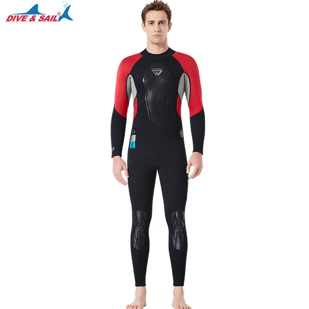 DIVE&SAIL Men 3MM Wetsuit Conjoined Warm Swimsuit Long Sleeve Diving Suit Optional Size For Most Muscle
DIVE&SAIL Men 3MM Wetsuit Conjoined Warm Swimsuit Long Sleeve Diving Suit Optional Size For Most Muscle