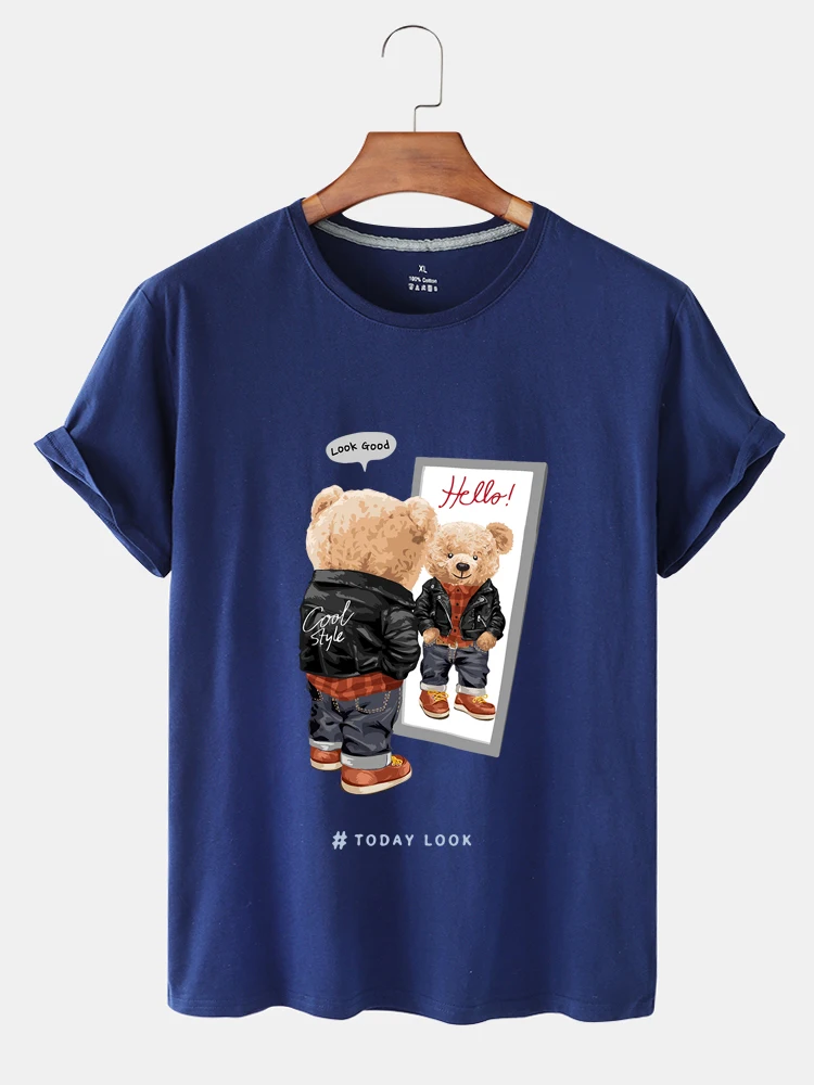 100% Cotton Narcissistic Bear Print Short-sleeved T-shirt Female Summer Male Short-sleeved Couple Oversized T-shirt Ladies Shirt
100% Cotton Narcissistic Bear Print Short-sleeved T-shirt Female Summer Male Short-sleeved Couple Oversized T-shirt Ladies Shirt