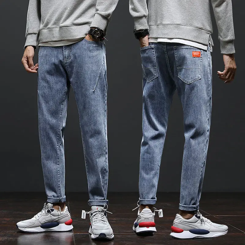 New Autumn Winter Jeans Male Slim Black Small Foot Contracted Casual Straight Trousers Fashion Joker Popular Logo Elasticity
New Autumn Winter Jeans Male Slim Black Small Foot Contracted Casual Straight Trousers Fashion Joker Popular Logo Elasticity