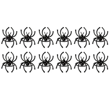 

12PC Halloween Napkin Decoration Spider Paper Towel Ring Hotel Dining Table Set Western Tableware Accessories