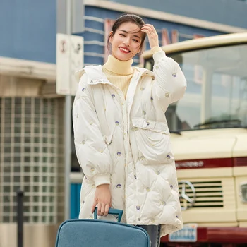 INMAN 2020 Winter New Arrivals Women's Down Coat Hooded Embroidered Medium Length Loose Down Jacket White Duck's Down
INMAN 2020 Winter New Arrivals Women's Down Coat Hooded Embroidered Medium Length Loose Down Jacket White Duck's Down