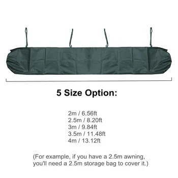 New Green 5 Sizes Patio Awning Storage Bag Winter Rain Weather Cover Protector Sun Canopy Shelter Waterproof Shade Accessories
New Green 5 Sizes Patio Awning Storage Bag Winter Rain Weather Cover Protector Sun Canopy Shelter Waterproof Shade Accessories