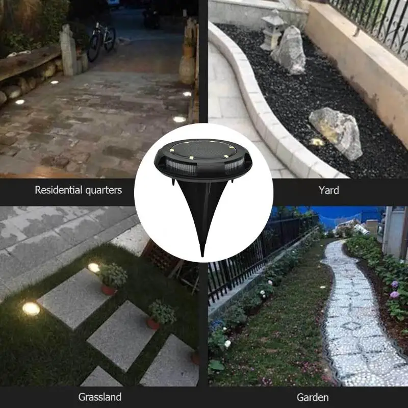 4pcs LED Solar Buried Lamp Spike Waterproof Ground Light for Outdoor Garden
4pcs LED Solar Buried Lamp Spike Waterproof Ground Light for Outdoor Garden