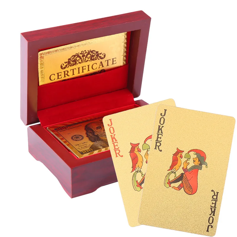 Hot Gold Black Foil Poker Euros Dollar Style Plastic Poker Playing Cards Waterproof Cards Good Price for Gambling Board Game
Hot Gold Black Foil Poker Euros Dollar Style Plastic Poker Playing Cards Waterproof Cards Good Price for Gambling Board Game