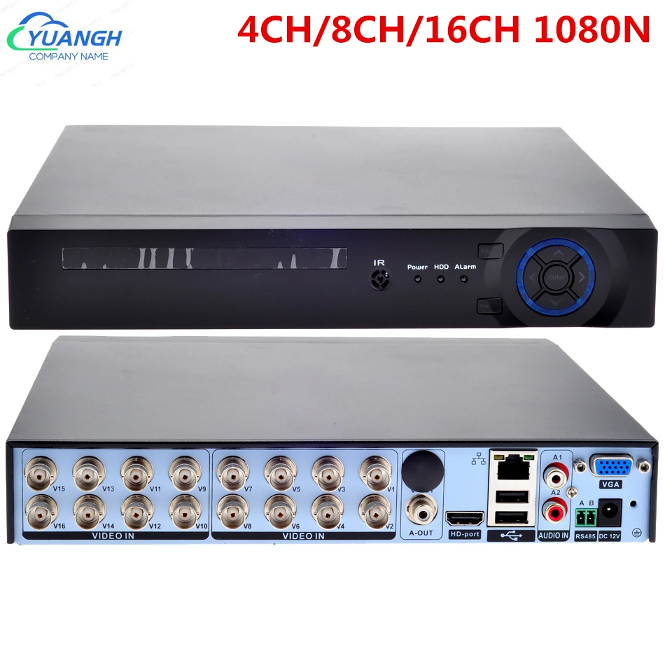 

4CH 8CH 16CH AHD DVR Recorder 1080N Hybird NVR 5 in 1 CCTV Digital Video Recorder For 2MP AHD TVI CVI CVBS IP Cameras