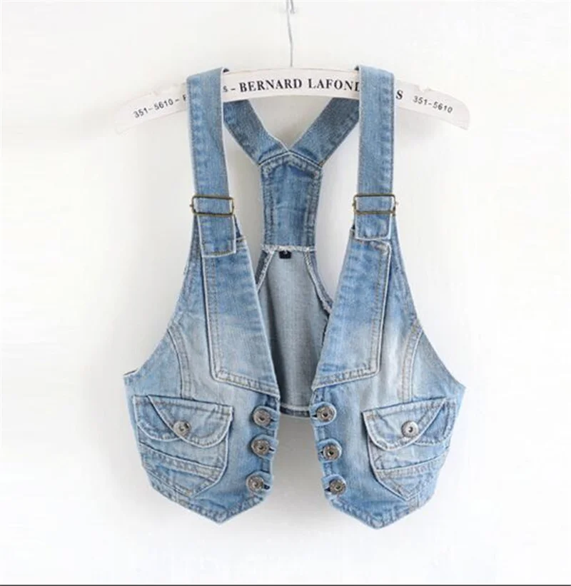Spring and autumn wild hooded cowboy vest backless female short vest sleeveless denim jacket waistcoat
Spring and autumn wild hooded cowboy vest backless female short vest sleeveless denim jacket waistcoat