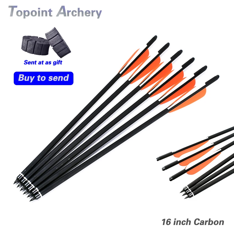 12pcs Crossbow Bolt Carbon Arrows16" 17"18" 20" 22" Target Hunting for Recurve Bow Archery crossbow for hunting
12pcs Crossbow Bolt Carbon Arrows16" 17"18" 20" 22" Target Hunting for Recurve Bow Archery crossbow for hunting