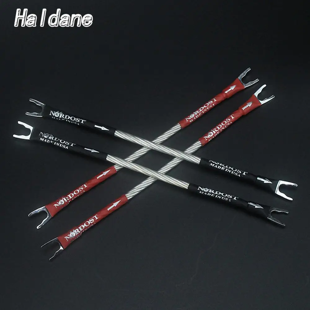 Haldane 4pcs Hi-End CMC Pure Red Copper Y spade Nordost Odin 7N OFC Silver Plated Jumper Audio Cable HIFI Speaker Jumper Cables
Haldane 4pcs Hi-End CMC Pure Red Copper Y spade Nordost Odin 7N OFC Silver Plated Jumper Audio Cable HIFI Speaker Jumper Cables