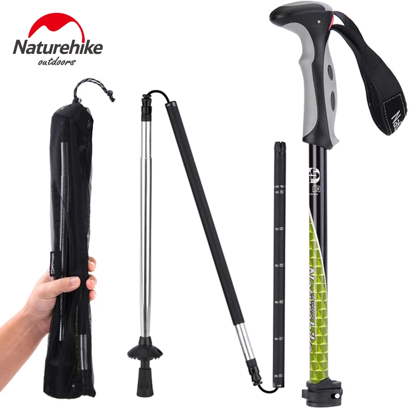 Фото NatureHike ультра-светильник EVA ручка 5 регулируемая трость для похода палки ходьбы