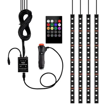 CAR LED Strip Light 72 LEDs Multicolor Music Car Interior Light LED Under Dash Lighting Kits DC 12V with Sound Active
CAR LED Strip Light 72 LEDs Multicolor Music Car Interior Light LED Under Dash Lighting Kits DC 12V with Sound Active