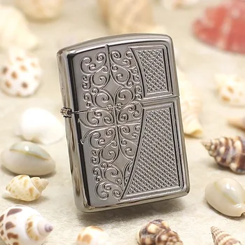 Genuine Zippo oil lighter Pure copper Black Ice Armor Cane vine cigarette Kerosene lighters With anti-counterfeiting code 29498
Genuine Zippo oil lighter Pure copper Black Ice Armor Cane vine cigarette Kerosene lighters With anti-counterfeiting code 29498