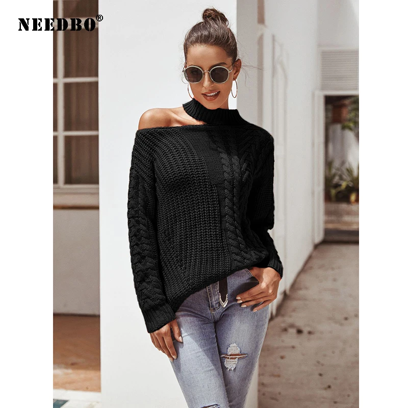 NEEDBO Knit Sweater Women Oversize Pullover Long Sleeve Womens Sweaters Autumn Winter Sweater Women's knitted jacke Tops
NEEDBO Knit Sweater Women Oversize Pullover Long Sleeve Womens Sweaters Autumn Winter Sweater Women's knitted jacke Tops