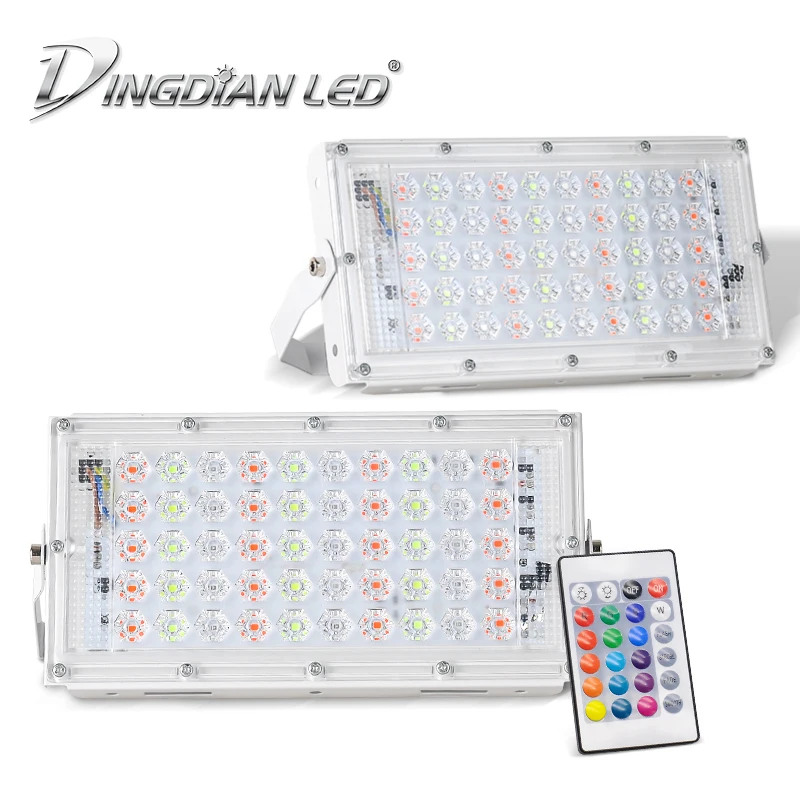 Remote Control RGB LED Flood Light 50W AC220V Waterproof Colorful IP66 RGB Spot Flood Light Bright Mordern DIY Outdoor Lightings
Remote Control RGB LED Flood Light 50W AC220V Waterproof Colorful IP66 RGB Spot Flood Light Bright Mordern DIY Outdoor Lightings
