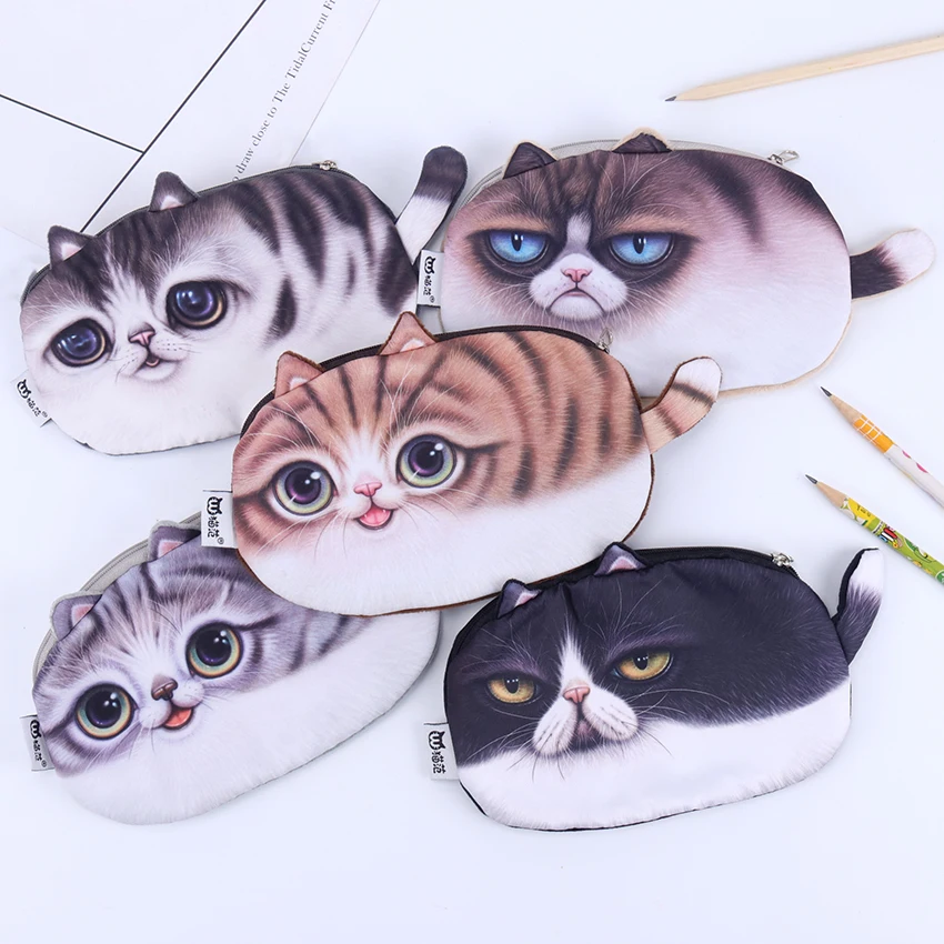 1PC Cute Multifunctional 3D Cats Pencil Bag Plush Cartoon Pencil Bag Coin Purse Kids Stationery Gift School Supplies
1PC Cute Multifunctional 3D Cats Pencil Bag Plush Cartoon Pencil Bag Coin Purse Kids Stationery Gift School Supplies