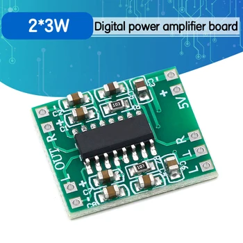 PAM8403 module Super digital amplifier board 2 * 3W Class D digital amplifier board efficient 2.5 to 5V USB power supply
PAM8403 module Super digital amplifier board 2 * 3W Class D digital amplifier board efficient 2.5 to 5V USB power supply