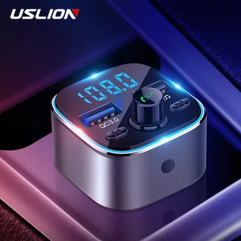USLION Dual USB Car Charger with FM Transmitter Bluetooth 5.0 Receiver Audio MP3 Player TF Card Car Kit Car Phone Charger QC3.0
USLION Dual USB Car Charger with FM Transmitter Bluetooth 5.0 Receiver Audio MP3 Player TF Card Car Kit Car Phone Charger QC3.0