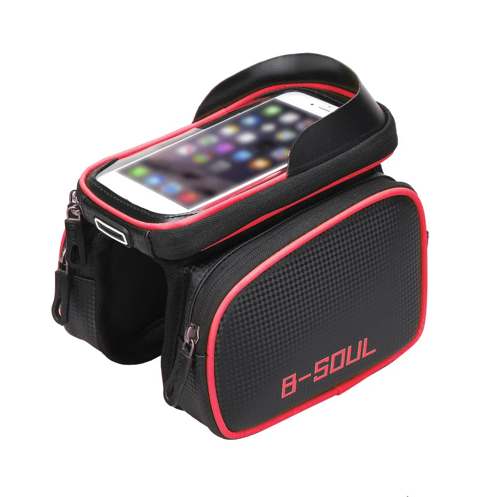 High Quality B-SOUL Bicycle Cycling Frame Bag Pannier Tube Pouch Touch Screen Phone Holder Easy Installation Wear Resistance
High Quality B-SOUL Bicycle Cycling Frame Bag Pannier Tube Pouch Touch Screen Phone Holder Easy Installation Wear Resistance