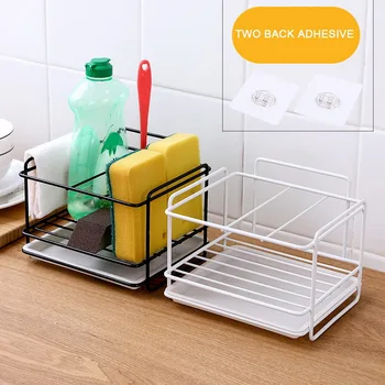 Sponge Holder Soap Drain Storage Rack Kitchen Sink Organizer Rag Dishcloth Brush Holder Iron Shelf Bathroom Wallmounted rack
Sponge Holder Soap Drain Storage Rack Kitchen Sink Organizer Rag Dishcloth Brush Holder Iron Shelf Bathroom Wallmounted rack