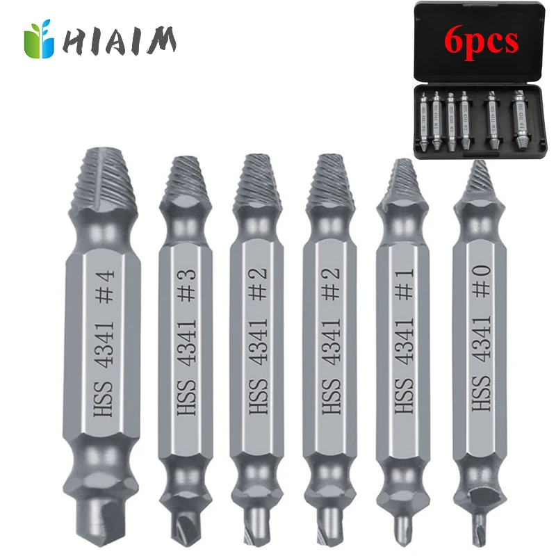 6pcs Drill Bit Set Broken Head Screw Removal Tool Damaged Screw Extractor Speed Out Drill Bits Tool Set Broken Bolt Remover AA
6pcs Drill Bit Set Broken Head Screw Removal Tool Damaged Screw Extractor Speed Out Drill Bits Tool Set Broken Bolt Remover AA