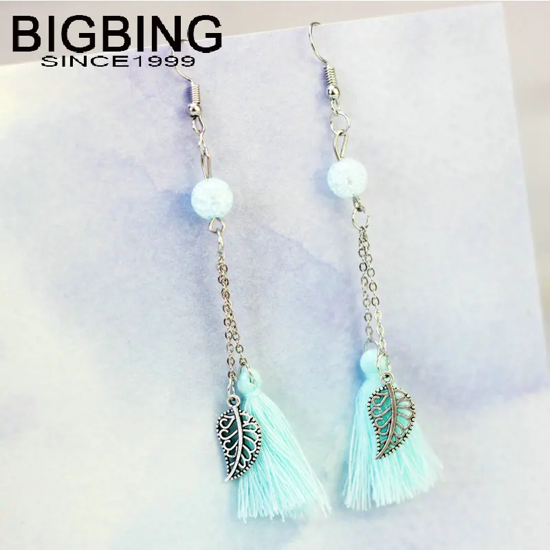 Y014 BIGBING jewelry Fashion blue pink tassel leaf long drop earring fashion earrings women earrings high quality nickel free
Y014 BIGBING jewelry Fashion blue pink tassel leaf long drop earring fashion earrings women earrings high quality nickel free