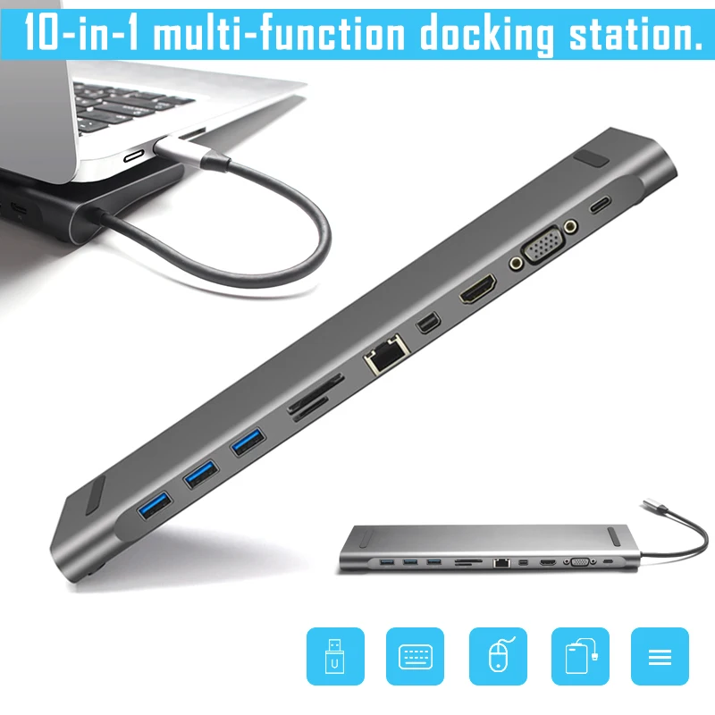 Type C Hub Splitter Adapter HDMI VGA Multi Ports USB 3.0 High Speed for Laptop PUO88
Type C Hub Splitter Adapter HDMI VGA Multi Ports USB 3.0 High Speed for Laptop PUO88
